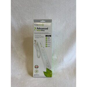 Trickle Star 7 Outlet Advanced Power Strip 540 Joules 3ft Cord‎ White with Box
